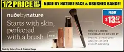 Chemist Warehouse Nude by Nature Face & Brushes Range offer