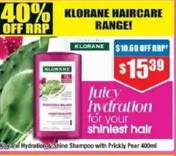 Chemist Warehouse Klorane Hydration & Shine Shampoo with Prickly Pear offer