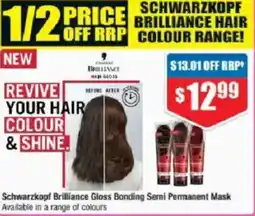 Chemist Warehouse Schwarzkopf Brilliance Gloss Bonding Semi Permanent Mask offer