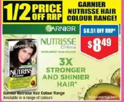 Chemist Warehouse Garnier Nutrisse Hair Colour Range offer