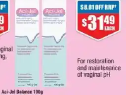 Chemist Warehouse Aci-Jel Balance offer