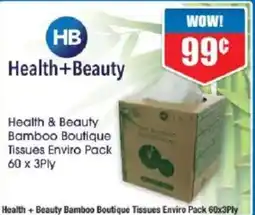 Chemist Warehouse Health + Beauty Bamboo Boutique Tissues Enviro Pack offer