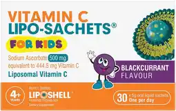 Pharmacy Best Buys Lipo-Sachets For Kids Vitamin C Blackcurrant Flavour Oral Liquid Sachets offer