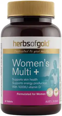 Soul Pattinson Chemist Herbs of Gold Women's Multi + 30 Tablets offer