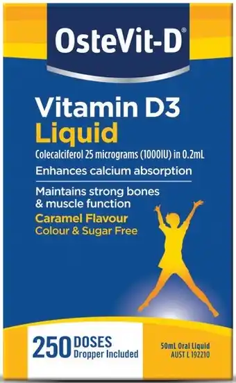 OsteVit-D Vitamin D3 Liquid 250 Doses
