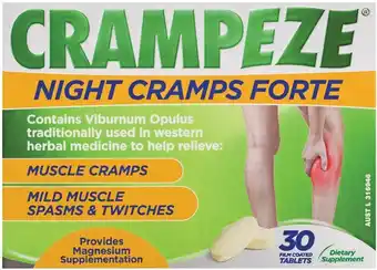 Crampeze Night Cramps Forte 30 Tablets