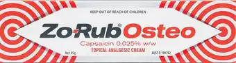 Zo-Rub Osteo Topical Analgesic Cream