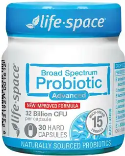 Soul Pattinson Chemist NEW Life-Space Broad Spectrum Probiotic Advanced 30 Capsules offer