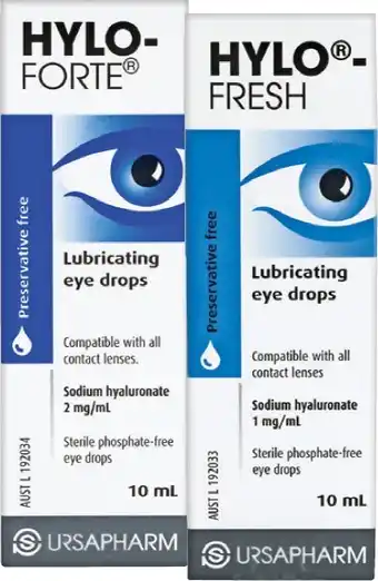 Pharmacy Best Buys Hylo-Forte or Hylo-Fresh Preservative Free Lubricating Eye Drops 10mL offer