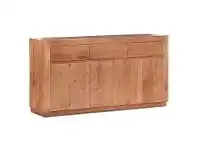LivingStyles Rawson Tasmanian Oak Timber 3 Door 3 Drawer Buffet Table, 165cm offer