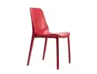 LivingStyles Ginevra Italian Made Commercial Grade Indoor/Outdoor Side Chair, Red offer