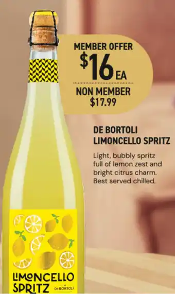 Dan Murphy's De bortoli limoncello spritz offer
