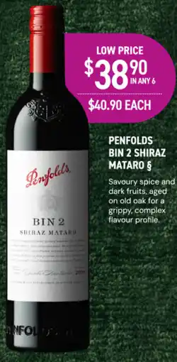 Dan Murphy's Penfolds bin 2 shiraz mataro § offer