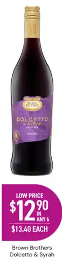 Dan Murphy's Dolcetto & Syrah offer