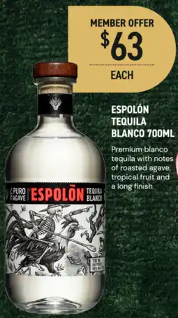 Dan Murphy's Espolón tequila blanco offer