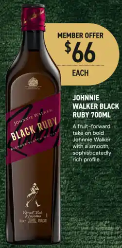 Dan Murphy's Johnnie walker black ruby offer