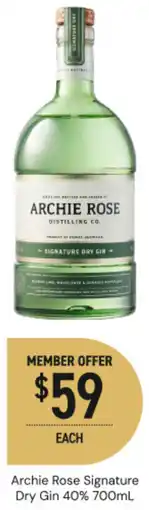 Dan Murphy's Signature dry gin offer