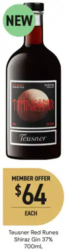 Dan Murphy's Red runes shiraz gin 37% offer