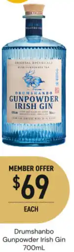 Dan Murphy's Drumshanbo gunpowder irish gin offer