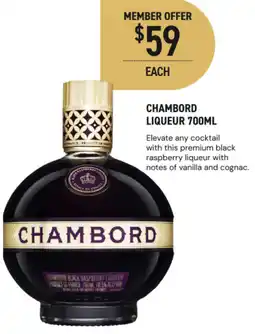 Dan Murphy's Chambord liqueur offer