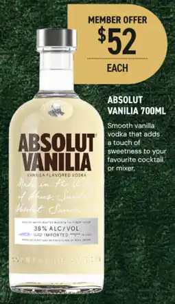 Dan Murphy's Absolut vanilia offer