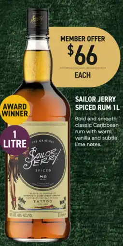 Dan Murphy's Sailor jerry spiced rum offer