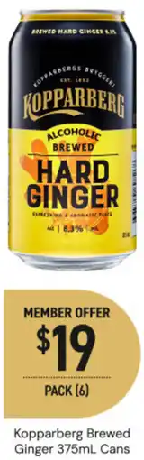 Dan Murphy's Kopparberg brewed ginger cans offer