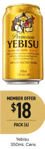 Dan Murphy's Yebisu cans offer