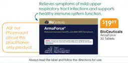 Soul Pattinson Chemist BioCeuticals ArmaForce offer