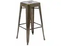 LivingStyles Lyon Commercial Grade 75cm Steel Stool - Platinum offer