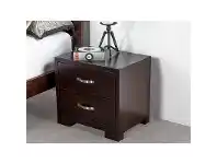 LivingStyles Montana Solid Pine Bedside in Chocolate offer