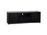 LivingStyles Amsterdam Solid Mahogany Timber 2 Door Single Drawer 160cm TV Unit - Chocolate offer