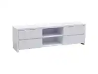 LivingStyles Whitney Wooden 4 Drawer 180cm Lowline TV Unit - White offer