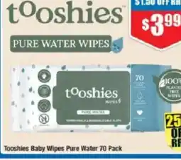 Chemist Warehouse Tooshies Baby Wipes Pure Water offer