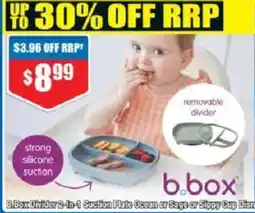Chemist Warehouse B.Box Divider 2-in-1 Suction Plate Ocean or Sage or Sippy Cup Disney offer