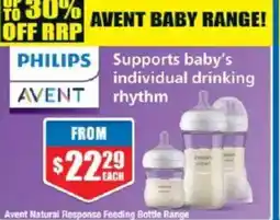 Chemist Warehouse Avent Natural Response Feeding Bottle Range offer