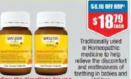 Chemist Warehouse Weleda Baby Calendula Nappy Change Teething Powder Oral Powder offer