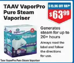 Chemist Warehouse Taav VaporPro Pure Steam Vaporiser offer