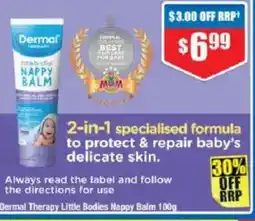 Chemist Warehouse Dermal Therapy Little Bodies Nappy Balm offer