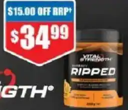 Chemist Warehouse Vital Strength Hydroxy Ripped Thermogenic Matrix Orange offer