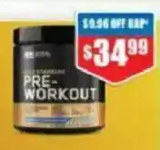 Chemist Warehouse Optimum nutrition pre- workout offer