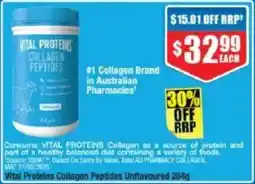 Chemist Warehouse Vital Proteins Collagen Peptides Unflavoured offer