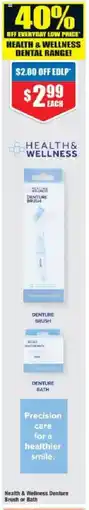 Chemist Warehouse Health & Wellness Denture Brush or Bath offer