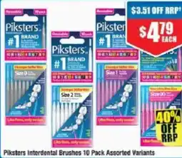 Chemist Warehouse Piksters Interdental Brushes offer