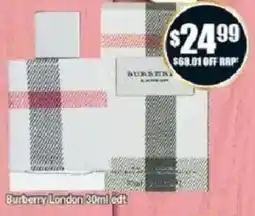 Chemist Warehouse Burberry London edt offer