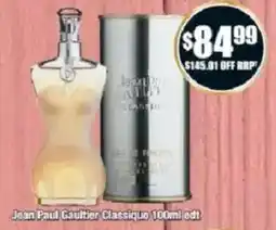 Chemist Warehouse Jean Paul Gaultier Classique edt offer