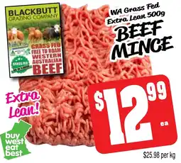 Farmer Jack's Wa grass fed extra lean beef mince offer