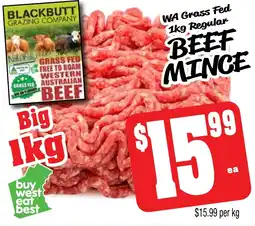 Farmer Jack's Wa grass fed regular beef mince offer