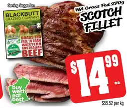 Farmer Jack's Wa grass fed scotch fillet offer