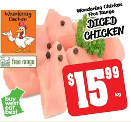 Farmer Jack's Wandering chicken free range diced chicken offer